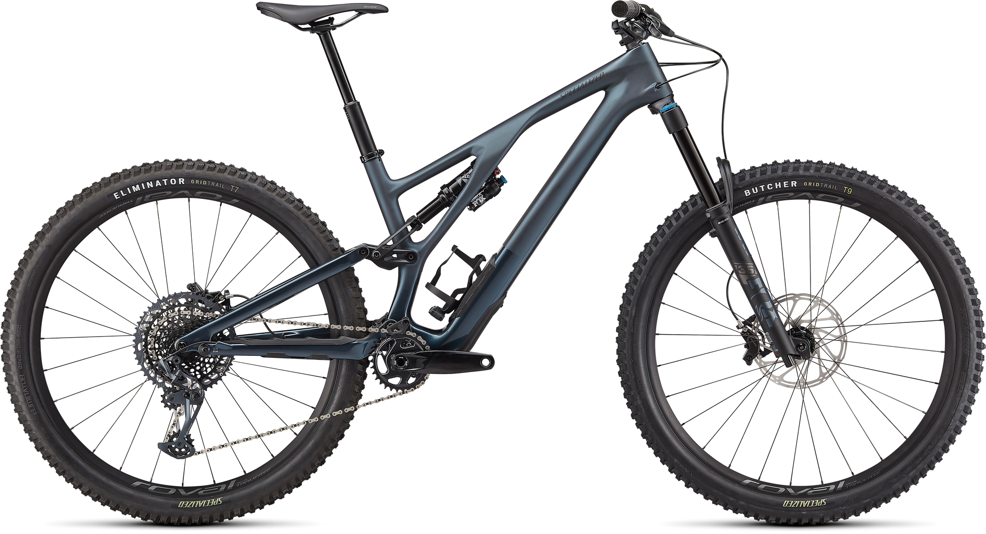 Specialized Stumpjumper Evo Expert - SRAM X01, FOX Performance Elite - Satin Cast Battleship / Gloss Cast Battleship / Black