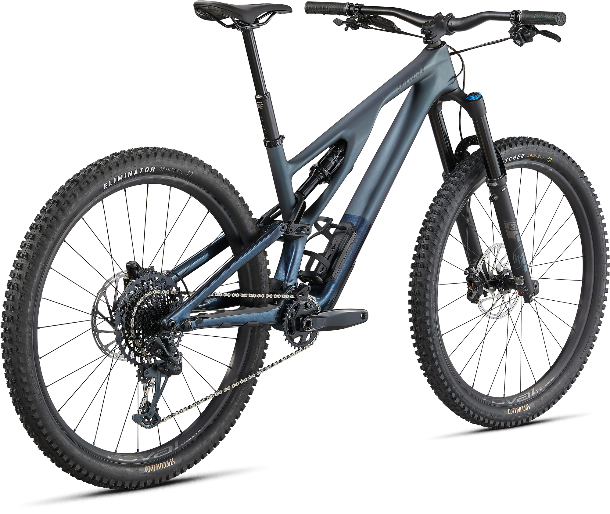 Specialized Stumpjumper Evo Expert - SRAM X01, FOX Performance Elite - Satin Cast Battleship / Gloss Cast Battleship / Black
