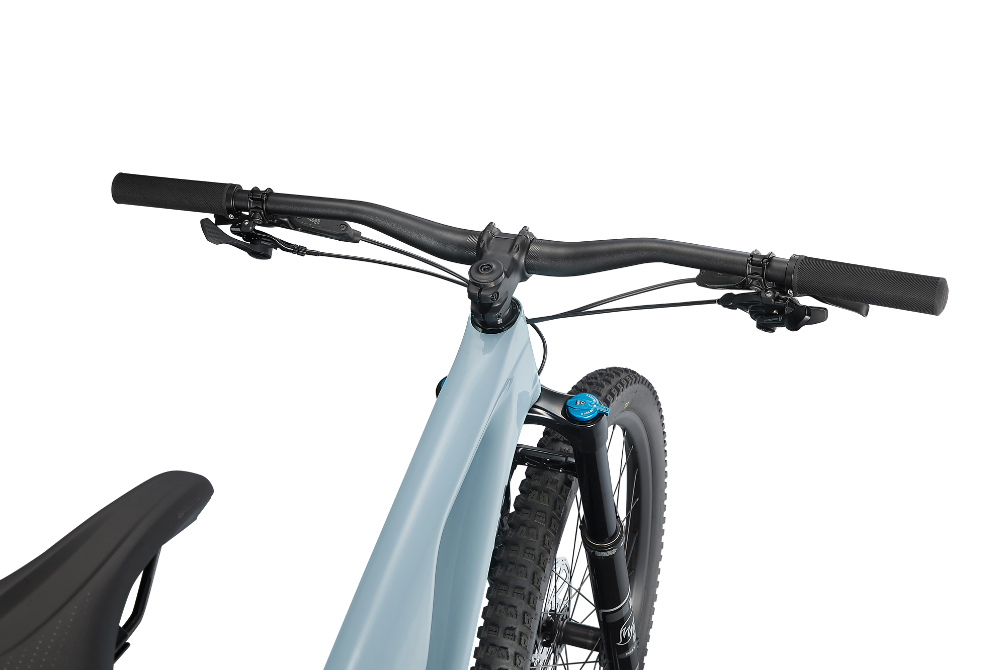 Specialized Stumpjumper EVO Comp - SRAM GX Eagle, FOX Rhythm - Gloss Arctic Blue / Black