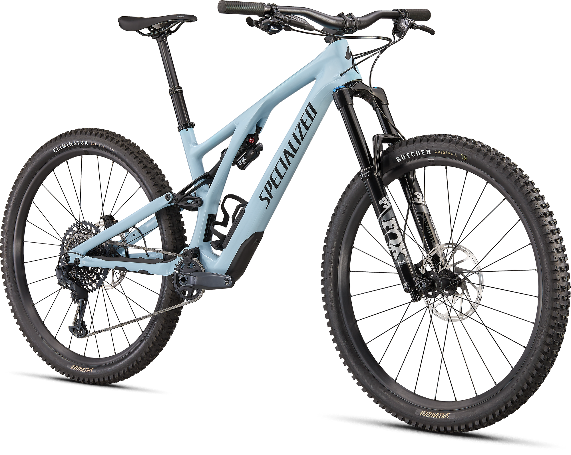 Specialized Stumpjumper EVO Comp - SRAM GX Eagle, FOX Rhythm - Gloss Arctic Blue / Black