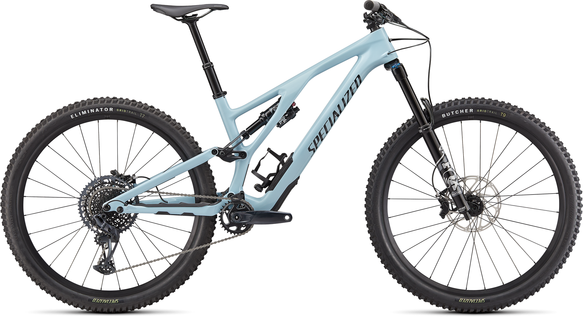 Specialized Stumpjumper EVO Comp - SRAM GX Eagle, FOX Rhythm - Gloss Arctic Blue / Black