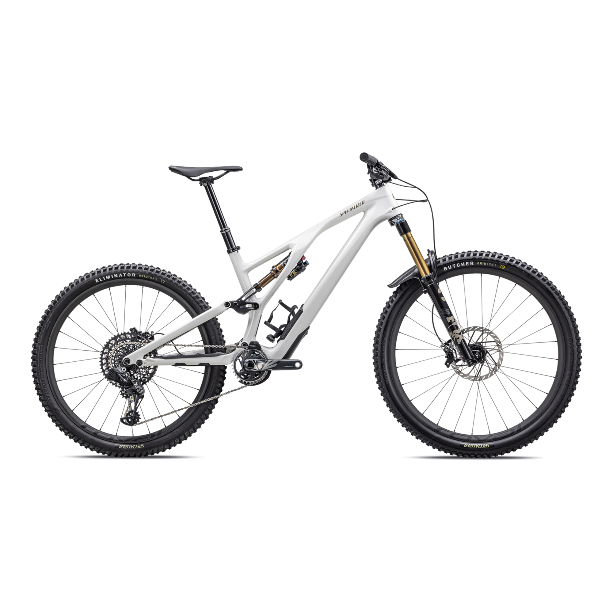 Specialized Stumpjumper EVO Pro - SRAM X01 AXS, FOX Factory - Gloss Dune White / Taupe