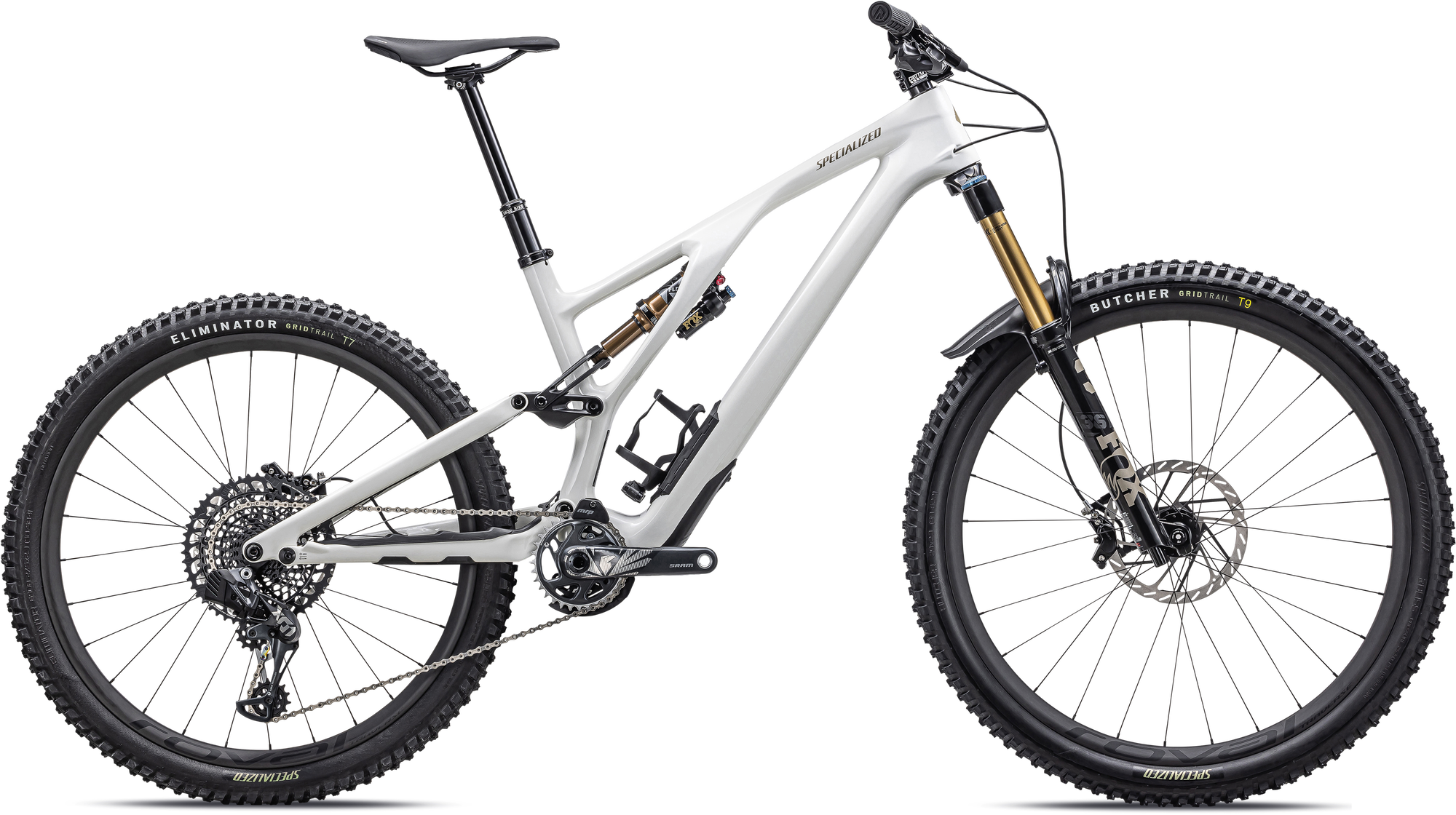 Specialized Stumpjumper EVO Pro - SRAM X01 AXS, FOX Factory - Gloss Dune White / Taupe