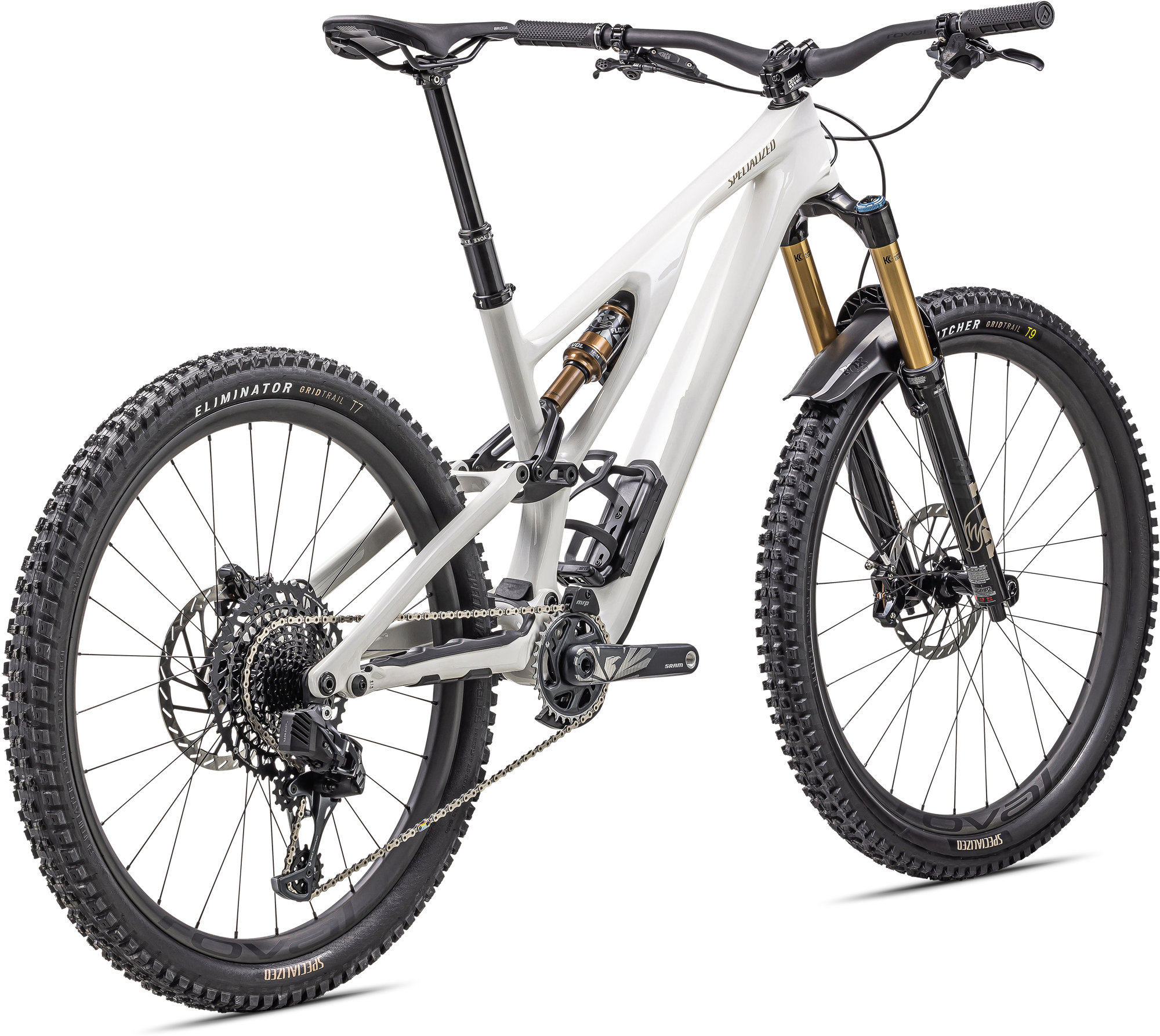 Specialized Stumpjumper EVO Pro - SRAM X01 AXS, FOX Factory - Gloss Dune White / Taupe