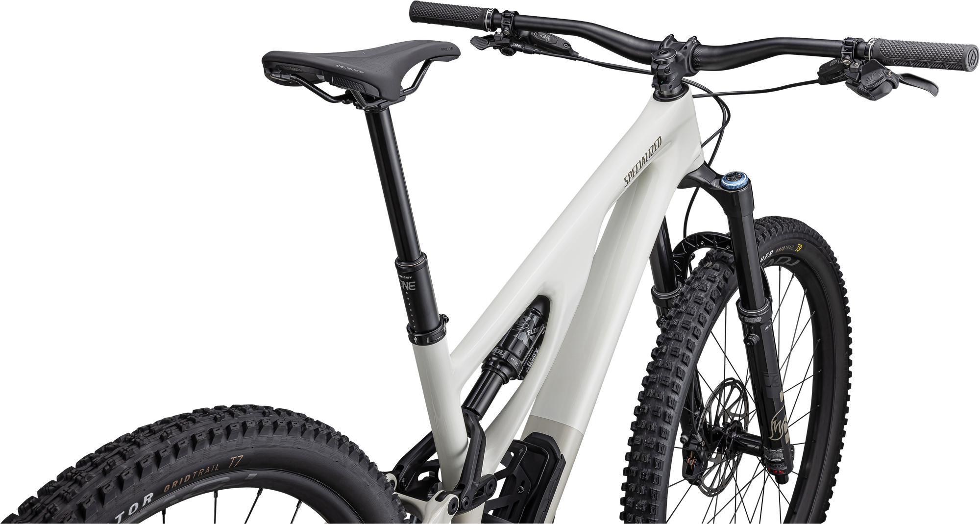 Specialized Stumpjumper EVO Expert - SRAM GX Eagle AXS, FOX Performance Elite - Gloss Birch / Taupe