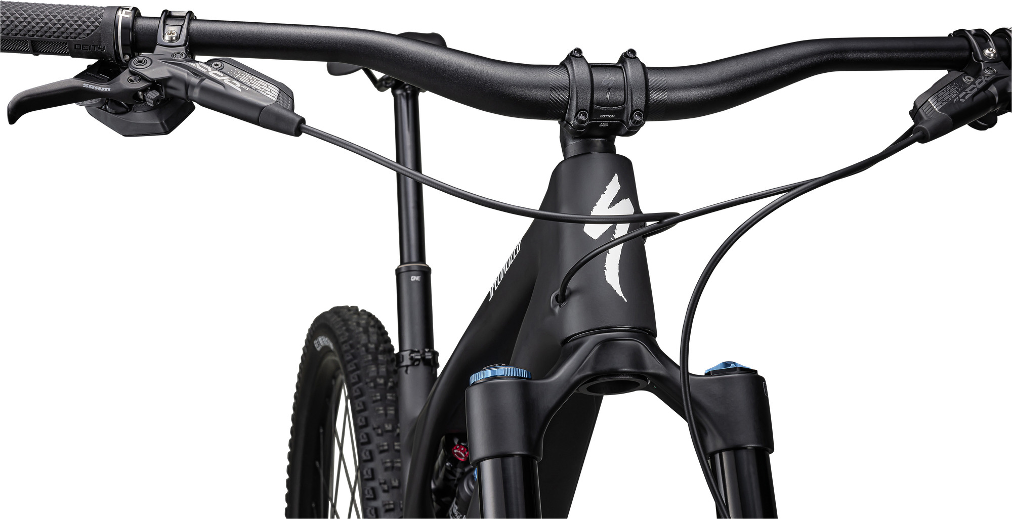 Specialized Stumpjumper EVO Expert - SRAM GX Eagle AXS, FOX Performance Elite - Satin Obsidian / Dune White