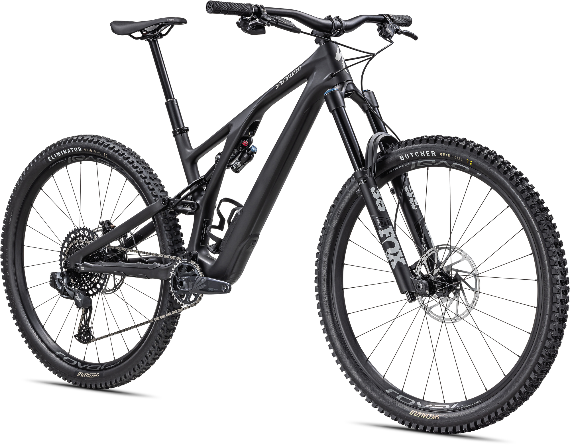 Specialized Stumpjumper EVO Expert - SRAM GX Eagle AXS, FOX Performance Elite - Satin Obsidian / Dune White