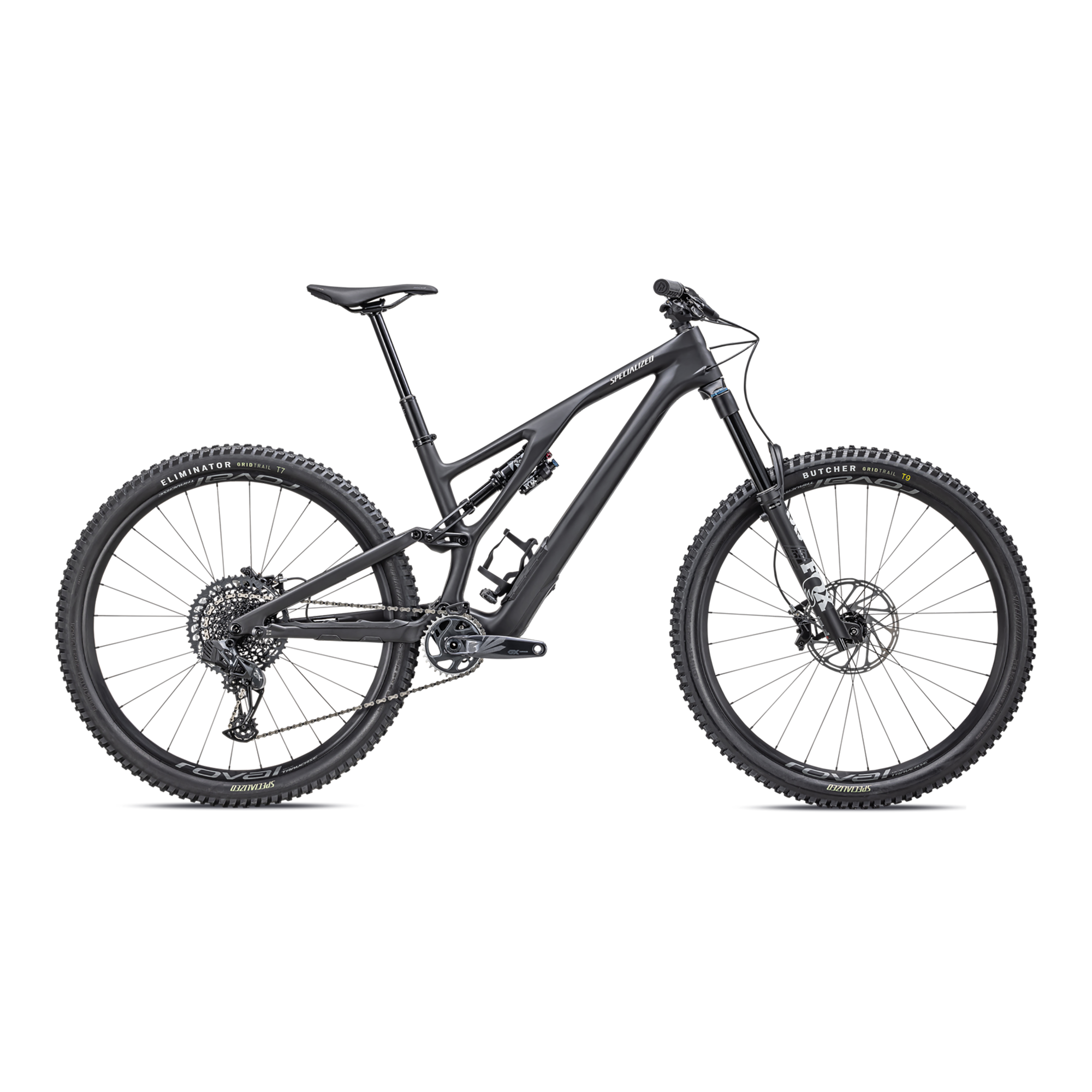 Specialized Stumpjumper EVO Expert - SRAM GX Eagle AXS, FOX Performance Elite - Satin Obsidian / Dune White