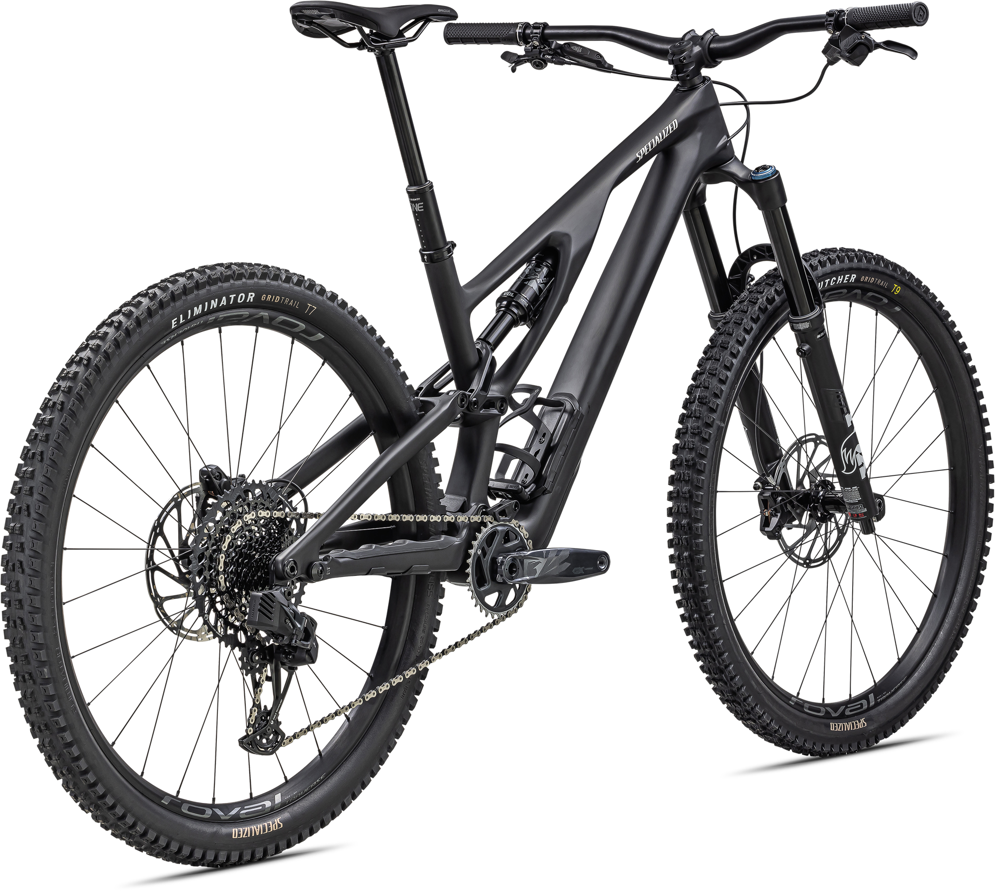 Specialized Stumpjumper EVO Expert - SRAM GX Eagle AXS, FOX Performance Elite - Satin Obsidian / Dune White