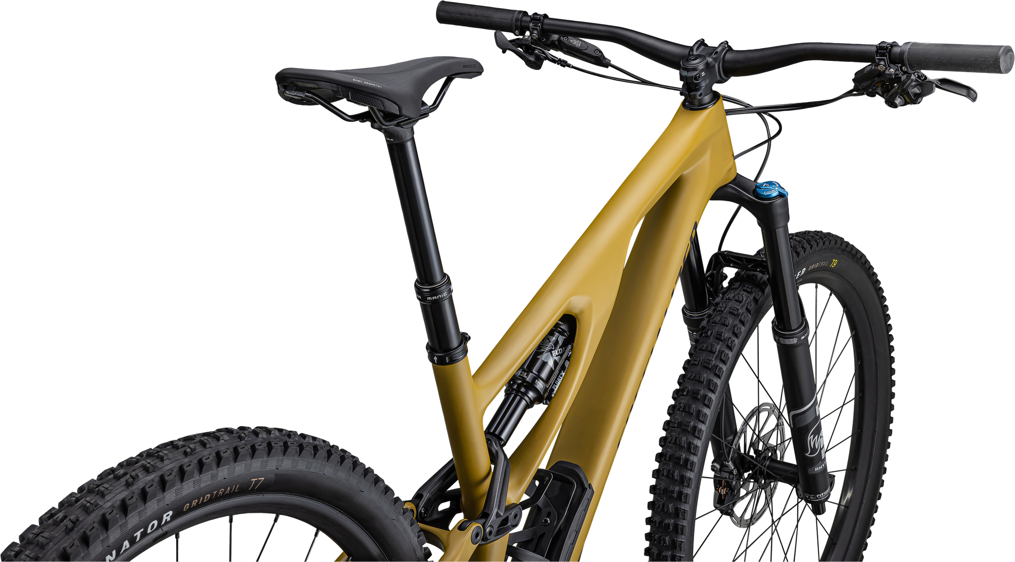 Specialized Stumpjumper EVO Comp - SRAM GX Eagle, FOX Rhythm - Satin Harvest Gold / Midnight Shadow