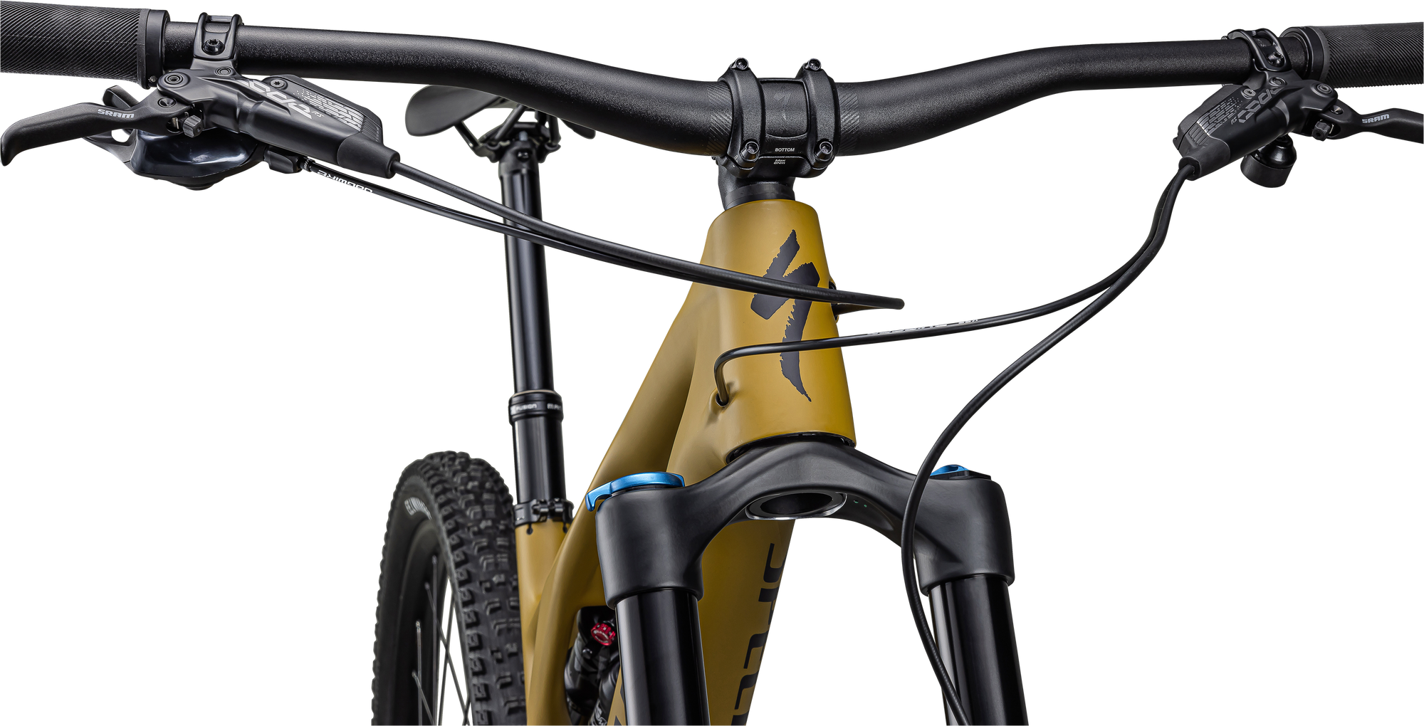 Specialized Stumpjumper EVO Comp - SRAM GX Eagle, FOX Rhythm - Satin Harvest Gold / Midnight Shadow