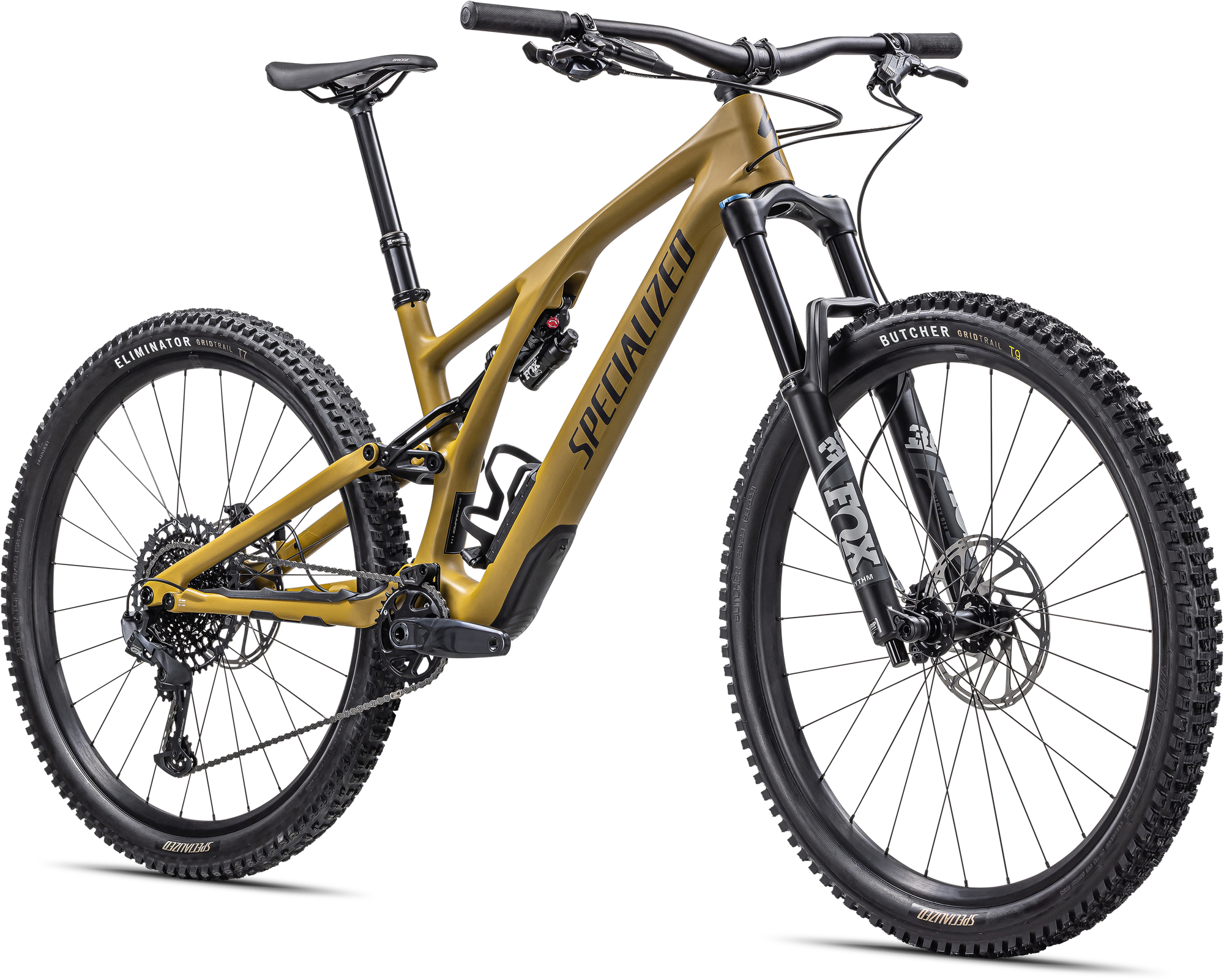 Specialized Stumpjumper EVO Comp - SRAM GX Eagle, FOX Rhythm - Satin Harvest Gold / Midnight Shadow