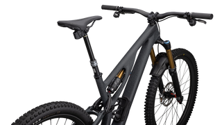 Specialized S-Works Stumpjumper EVO T-Type - SRAM X0 AXS, FOX Factory - Satin Smoke / Cool Grey / Electric Green / Gloss Smoke Liquid Metal