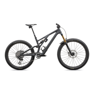 Specialized S-Works Stumpjumper EVO T-Type - SRAM X0 AXS, FOX Factory - Satin Smoke / Cool Grey / Electric Green / Gloss Smoke Liquid Metal