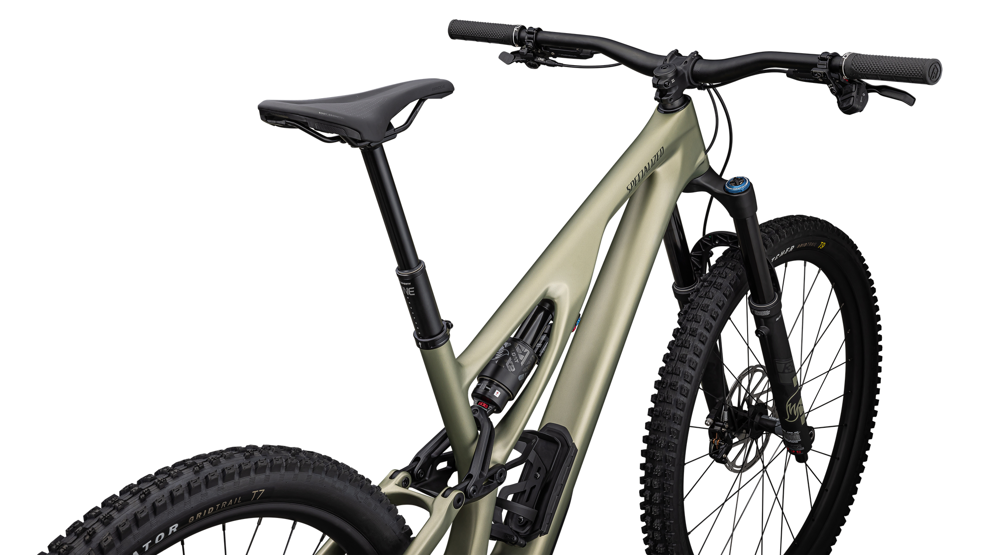 Specialized Stumpjumper EVO Expert - SRAM GX AXS, FOX Performance Elite - Satin Metallic Spruce / Dark Moss Green