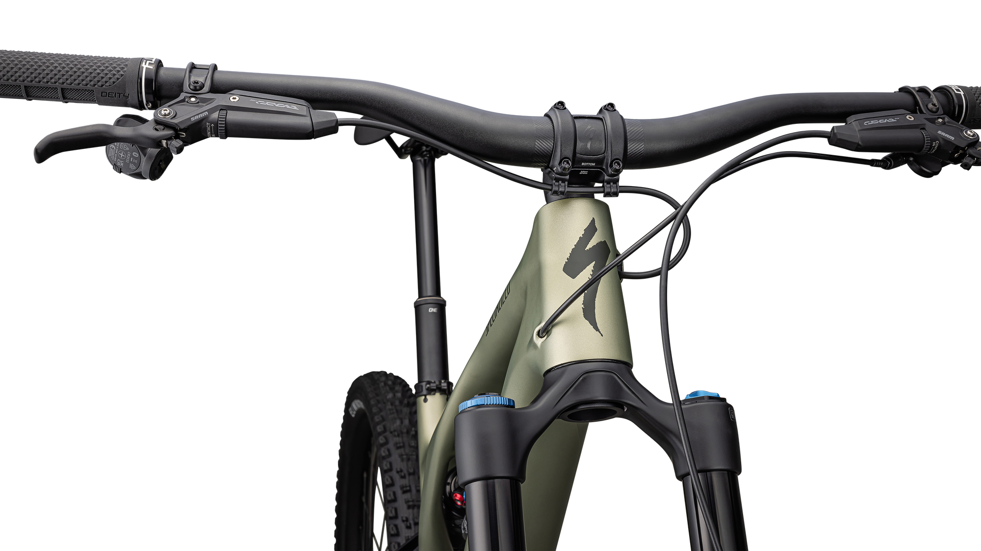 Specialized Stumpjumper EVO Expert - SRAM GX AXS, FOX Performance Elite - Satin Metallic Spruce / Dark Moss Green