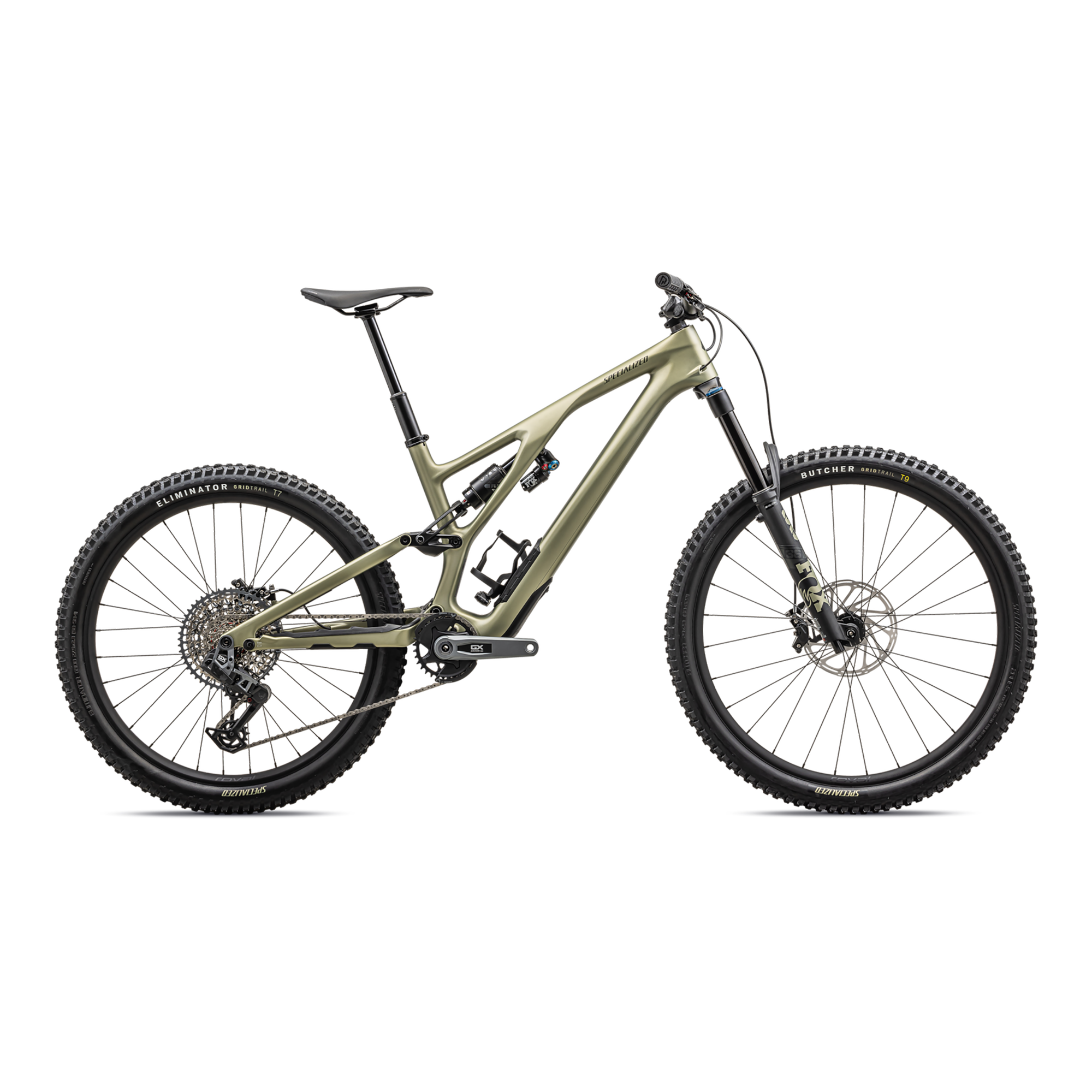 Specialized Stumpjumper EVO Expert - SRAM GX AXS, FOX Performance Elite - Satin Metallic Spruce / Dark Moss Green