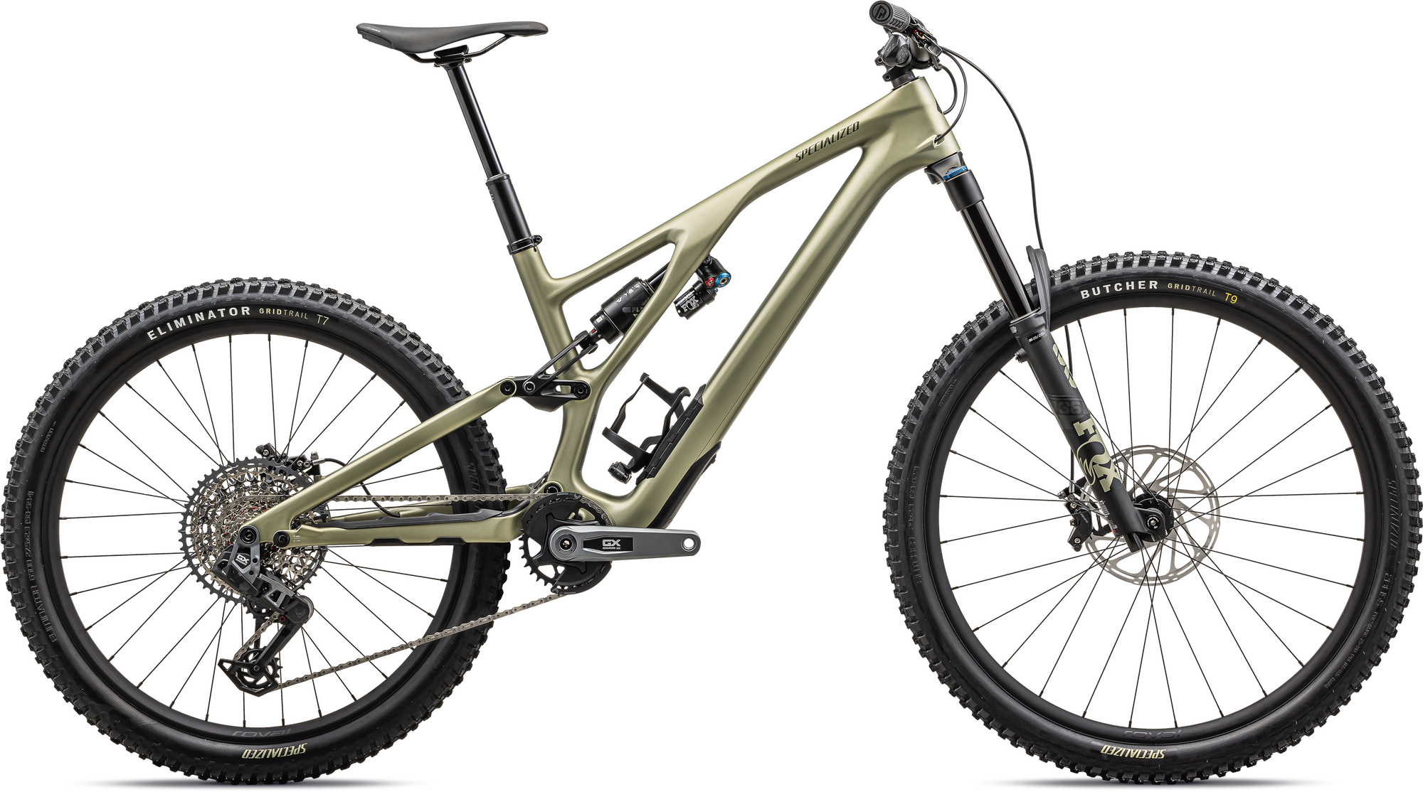 Specialized Stumpjumper EVO Expert - SRAM GX AXS, FOX Performance Elite - Satin Metallic Spruce / Dark Moss Green
