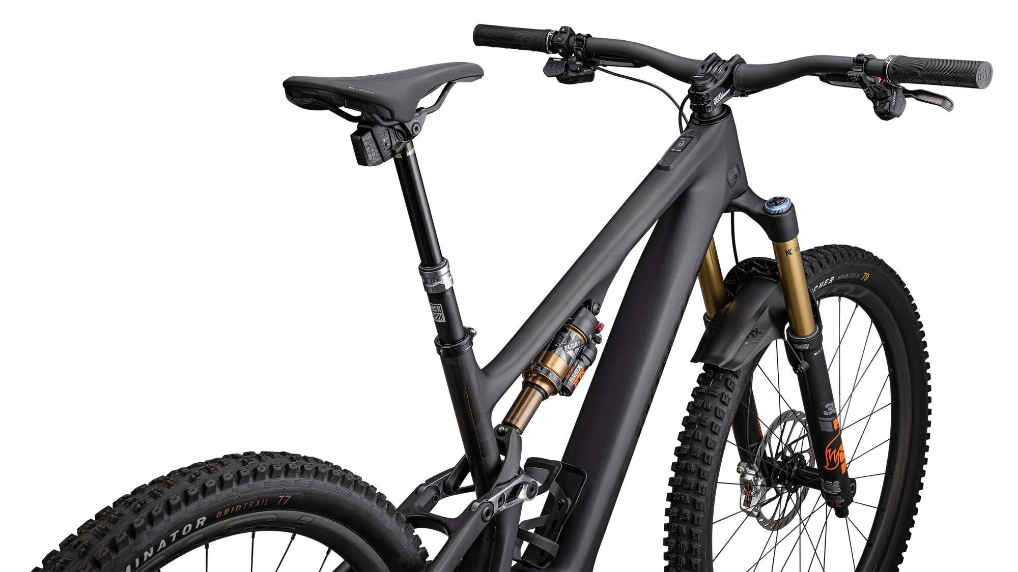 Specialized S-Works Turbo Levo SL 2 Carbon - Satin Carbon / Brushed Black Chrome Foil / Silver Dust