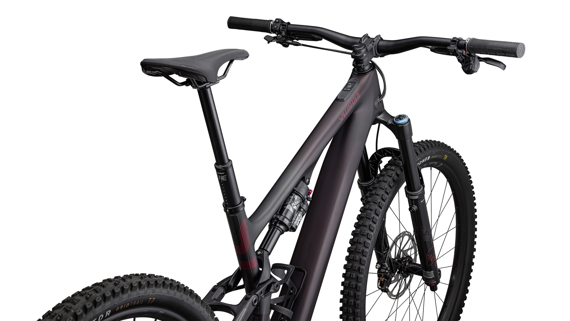 Specialized Turbo Levo SL 2 Expert Carbon - Satin Red Tint Over Carbon / Maroon / Silver Dust