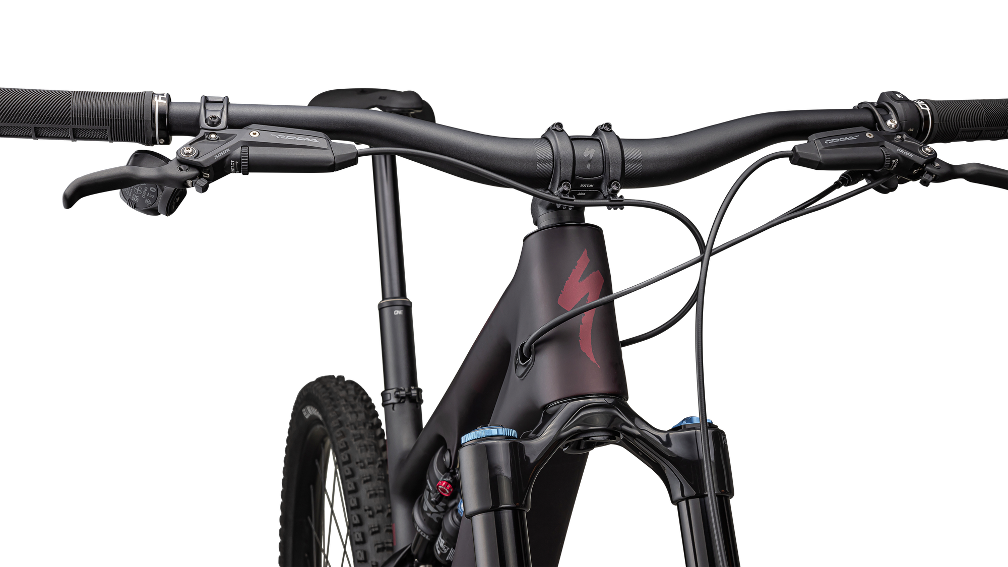 Specialized Turbo Levo SL 2 Expert Carbon - Satin Red Tint Over Carbon / Maroon / Silver Dust