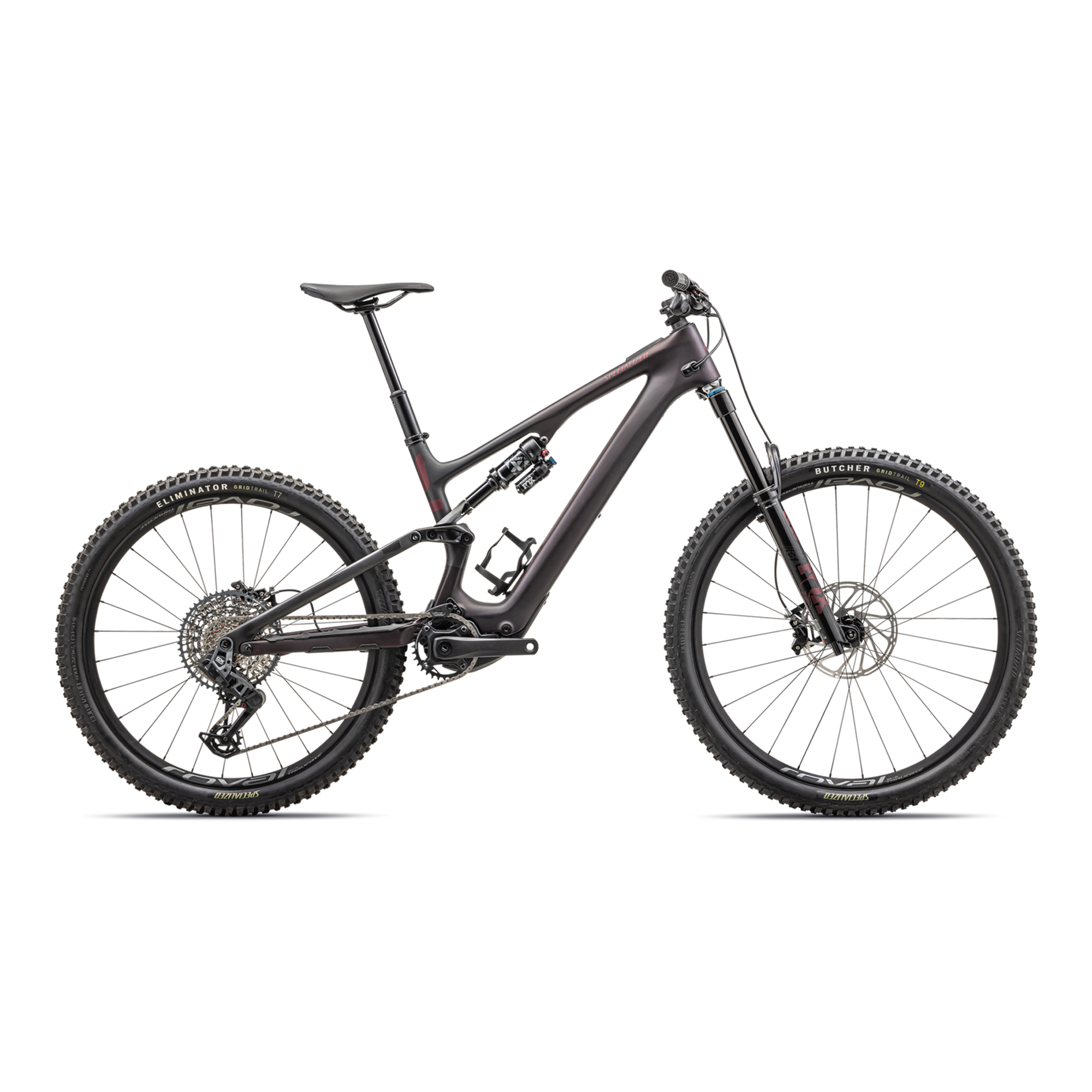 Specialized Turbo Levo SL 2 Expert Carbon - Satin Red Tint Over Carbon / Maroon / Silver Dust