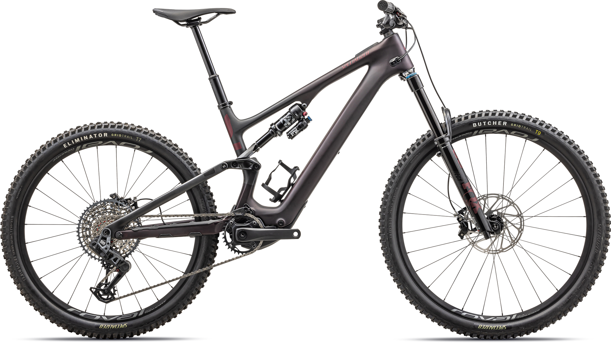 Specialized Turbo Levo SL 2 Expert Carbon - Satin Red Tint Over Carbon / Maroon / Silver Dust