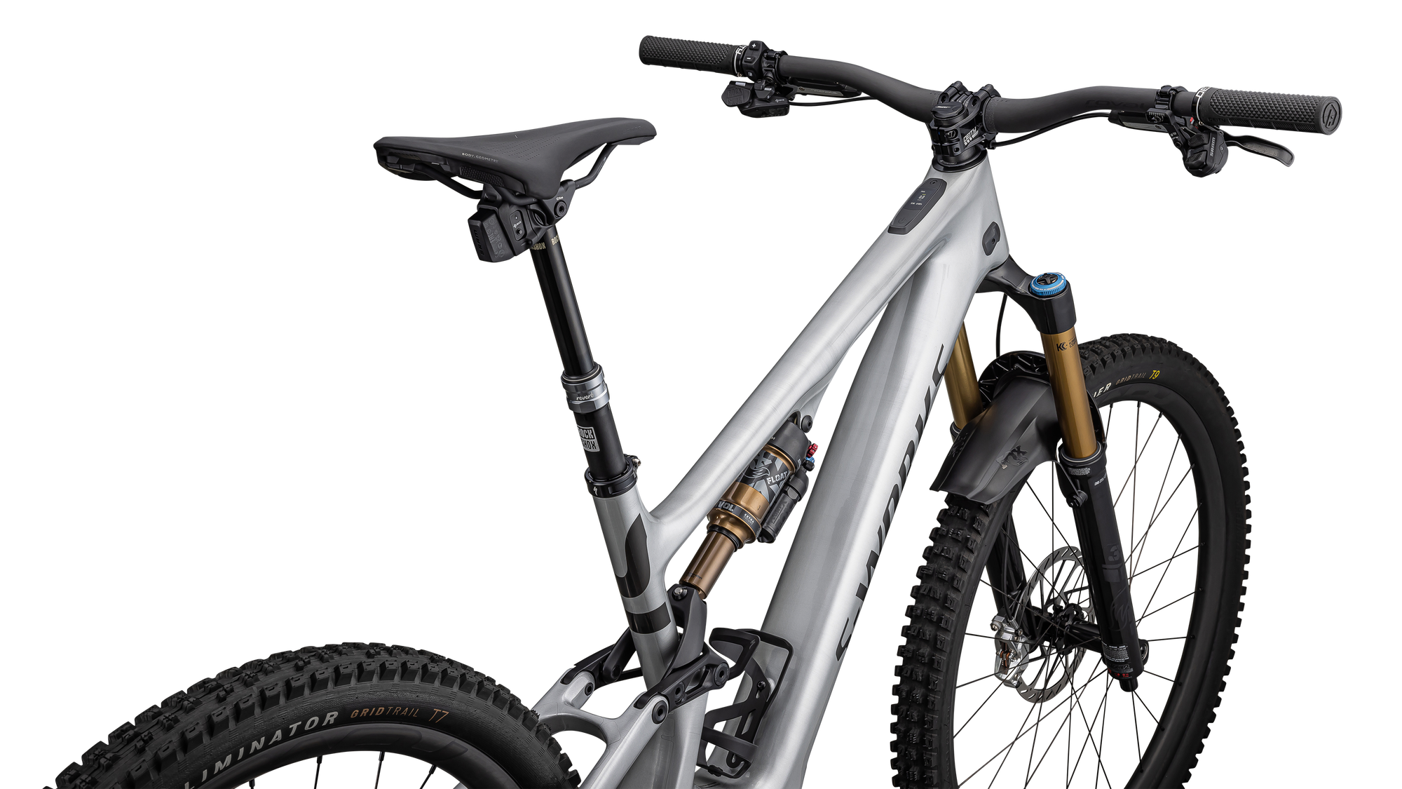 Specialized S-Works Turbo Levo SL 2 Carbon - Gloss Brushed Black Liquid Metal / Satin Black Chrome Foil