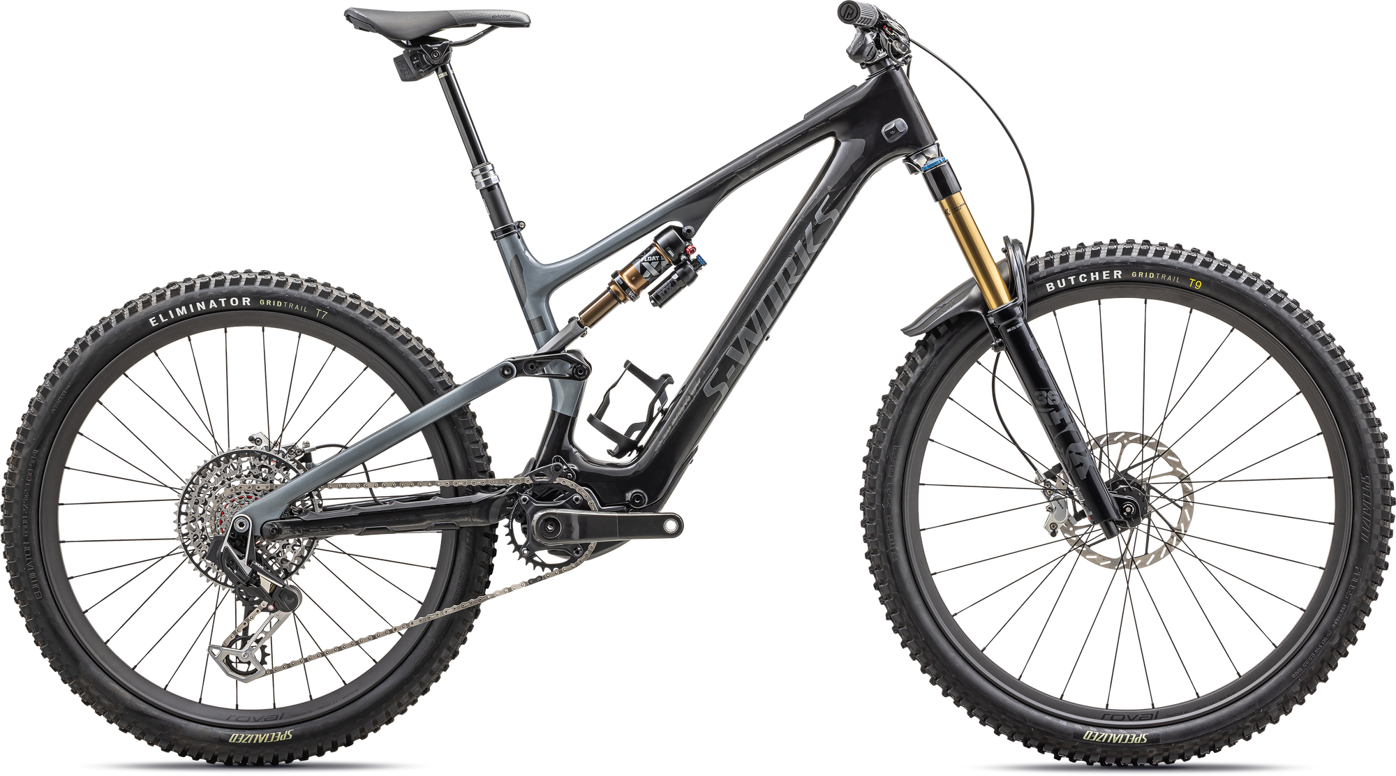 Specialized S-Works Turbo Levo SL 2 Carbon - Gloss Carbon / Fog / Liquid Metal