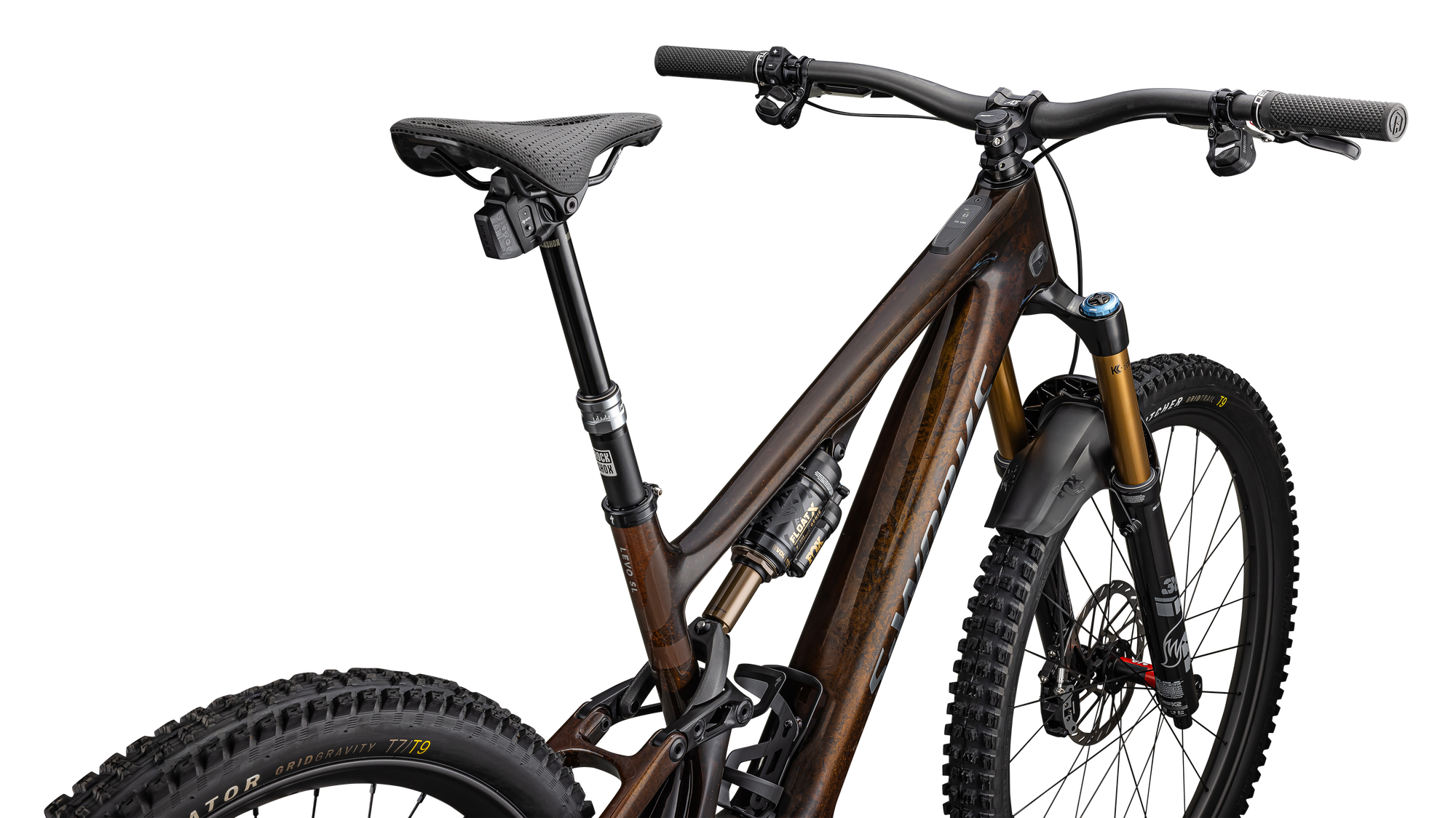 Specialized S-Works Turbo Levo SL 2 - Brown Tint / Gunmetal Impasto / Ashen Grey / Brushed Liquid Metal