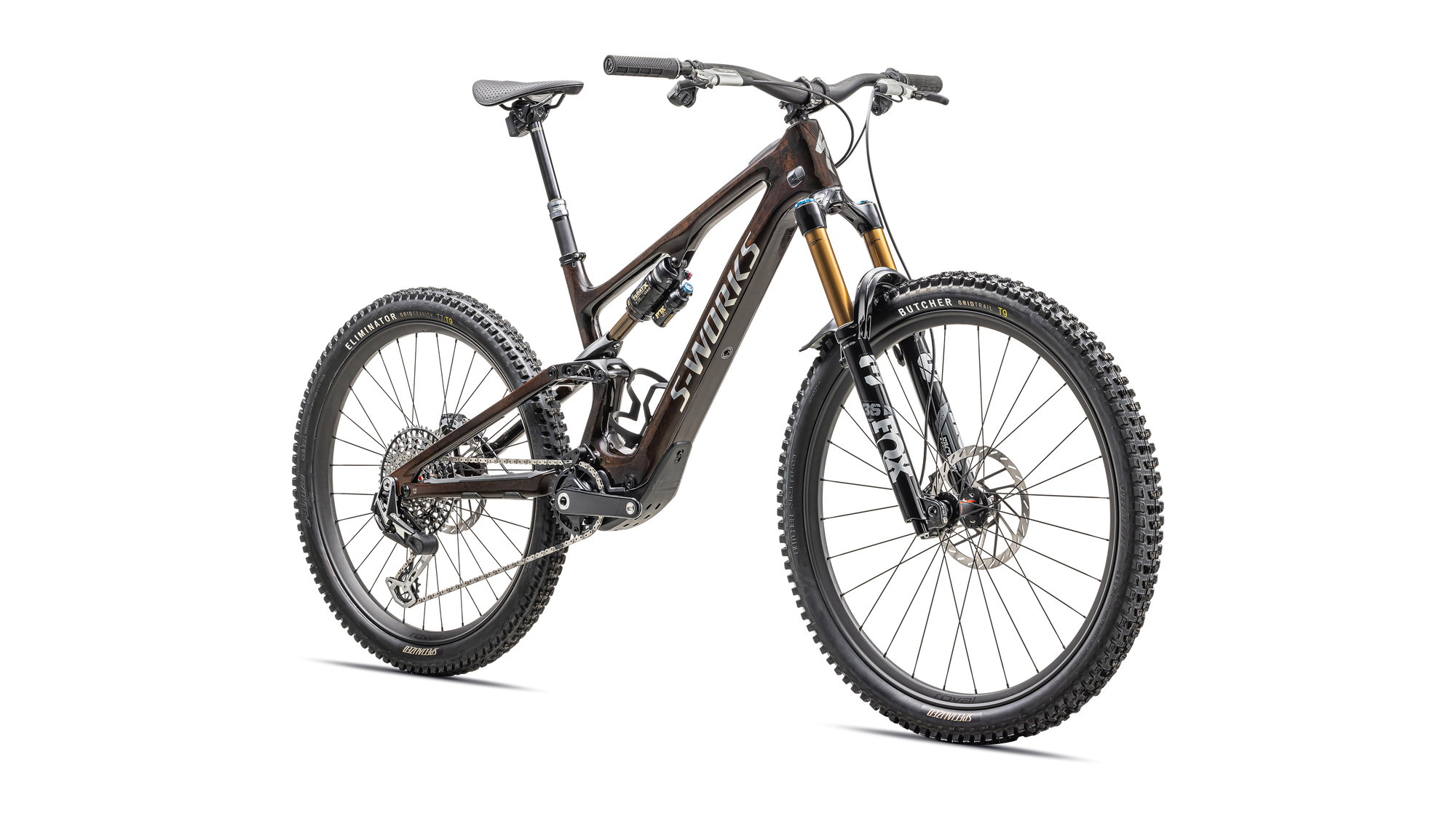 Specialized S-Works Turbo Levo SL 2 - Brown Tint / Gunmetal Impasto / Ashen Grey / Brushed Liquid Metal