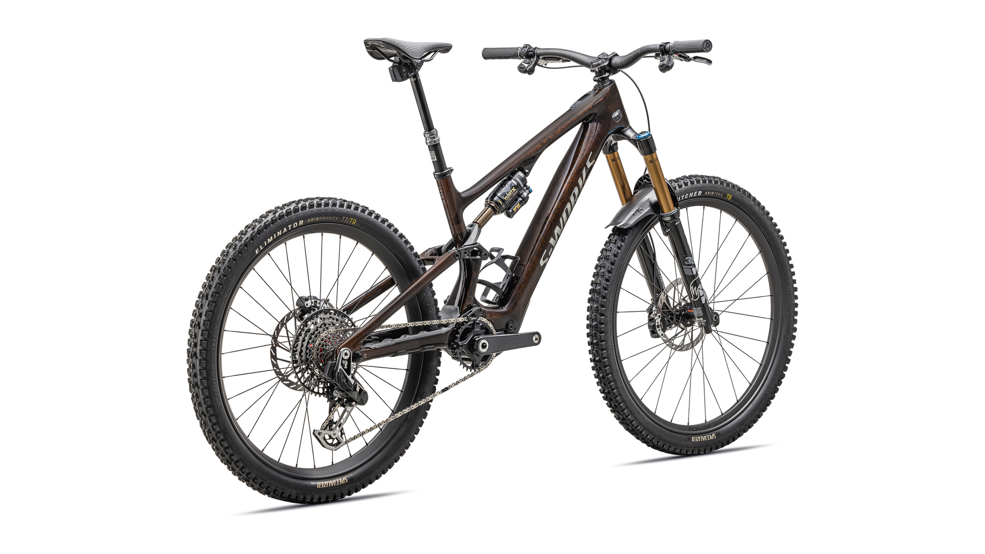 Specialized S-Works Turbo Levo SL 2 - Brown Tint / Gunmetal Impasto / Ashen Grey / Brushed Liquid Metal