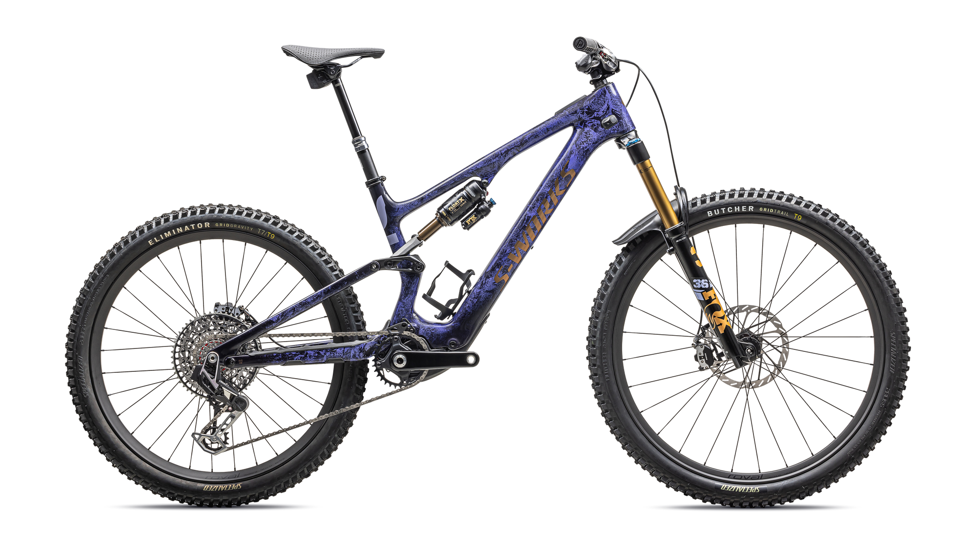 Specialized S-Works Turbo Levo SL 2 - Powdered Indigo Tint / Cool Grey Impasto / Midnight Shadow / Bronze