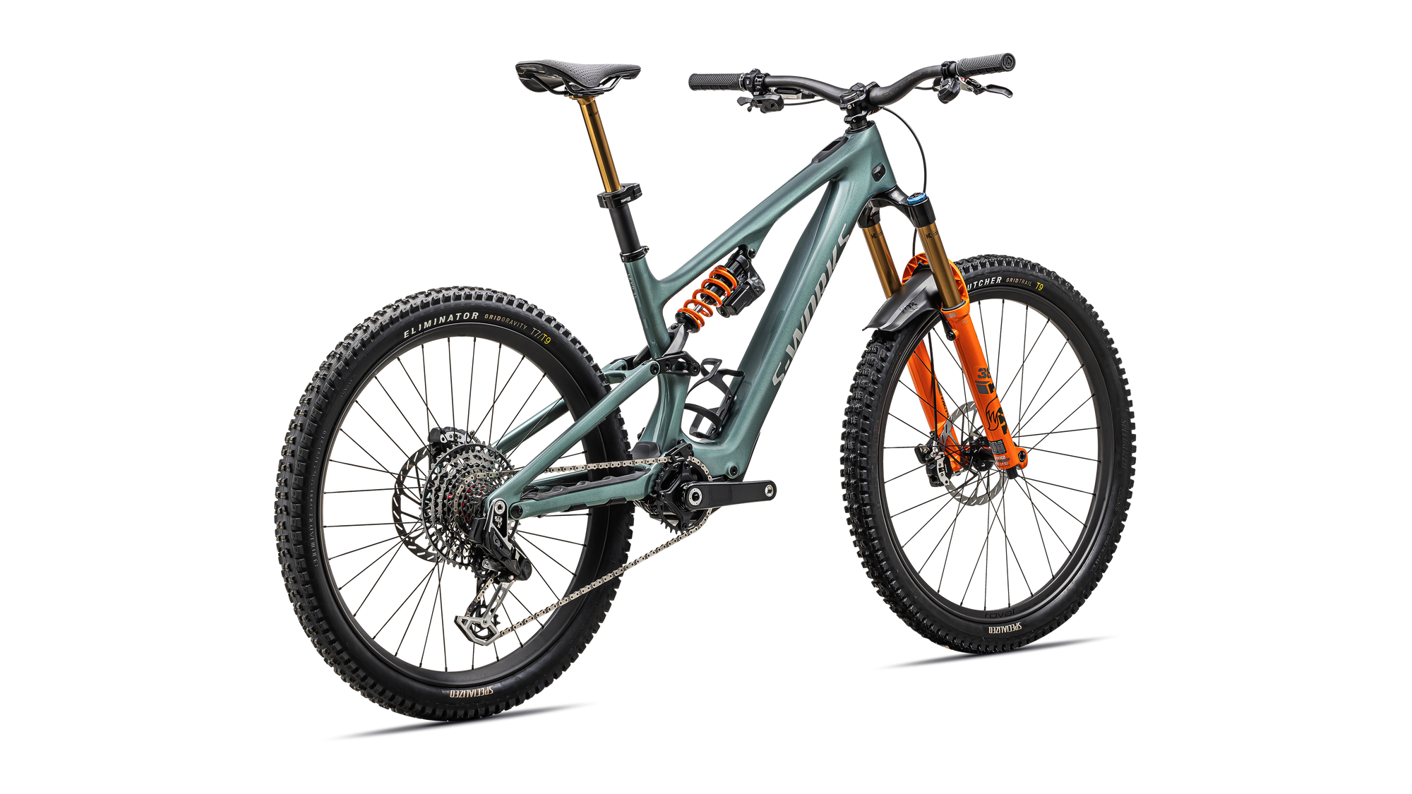 Specialized S-Works Turbo Levo SL 2 LTD - FOX DHX Live Valve Neo - Gloss Fjord Metallic / Dolomite Metallic