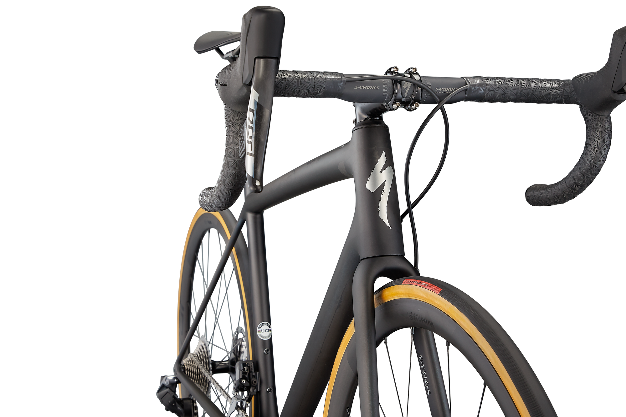Specialized S-Works Aethos - SRAM Red eTap AXS - Carbon / Chameleon Eyris Color Run / Chrome Foil
