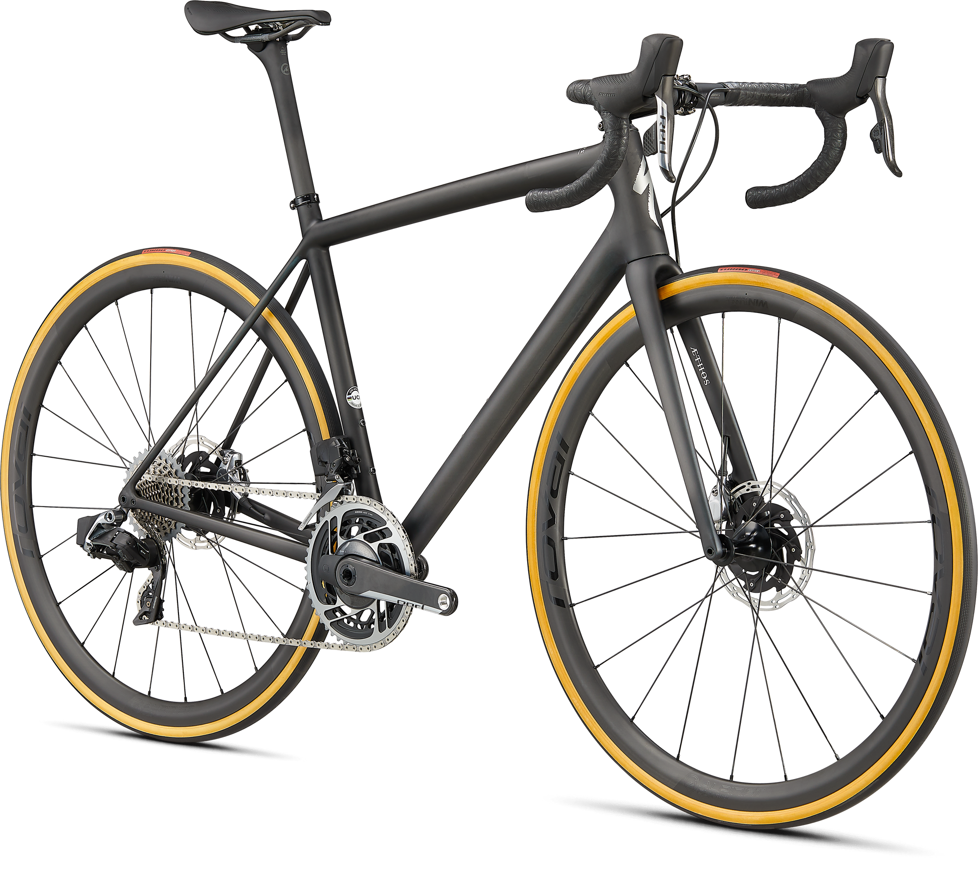 Specialized S-Works Aethos - SRAM Red eTap AXS - Carbon / Chameleon Eyris Color Run / Chrome Foil