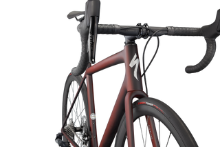 Specialized Aethos Pro - SRAM Force eTap AXS - Maroon / Black Tint Edge Fade