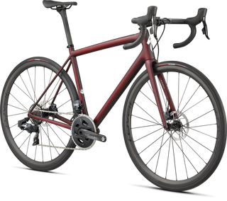 Specialized Aethos Pro - SRAM Force eTap AXS - Maroon / Black Tint Edge Fade