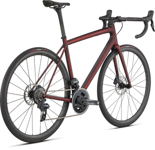 Specialized Aethos Pro - SRAM Force eTap AXS - Maroon / Black Tint Edge Fade