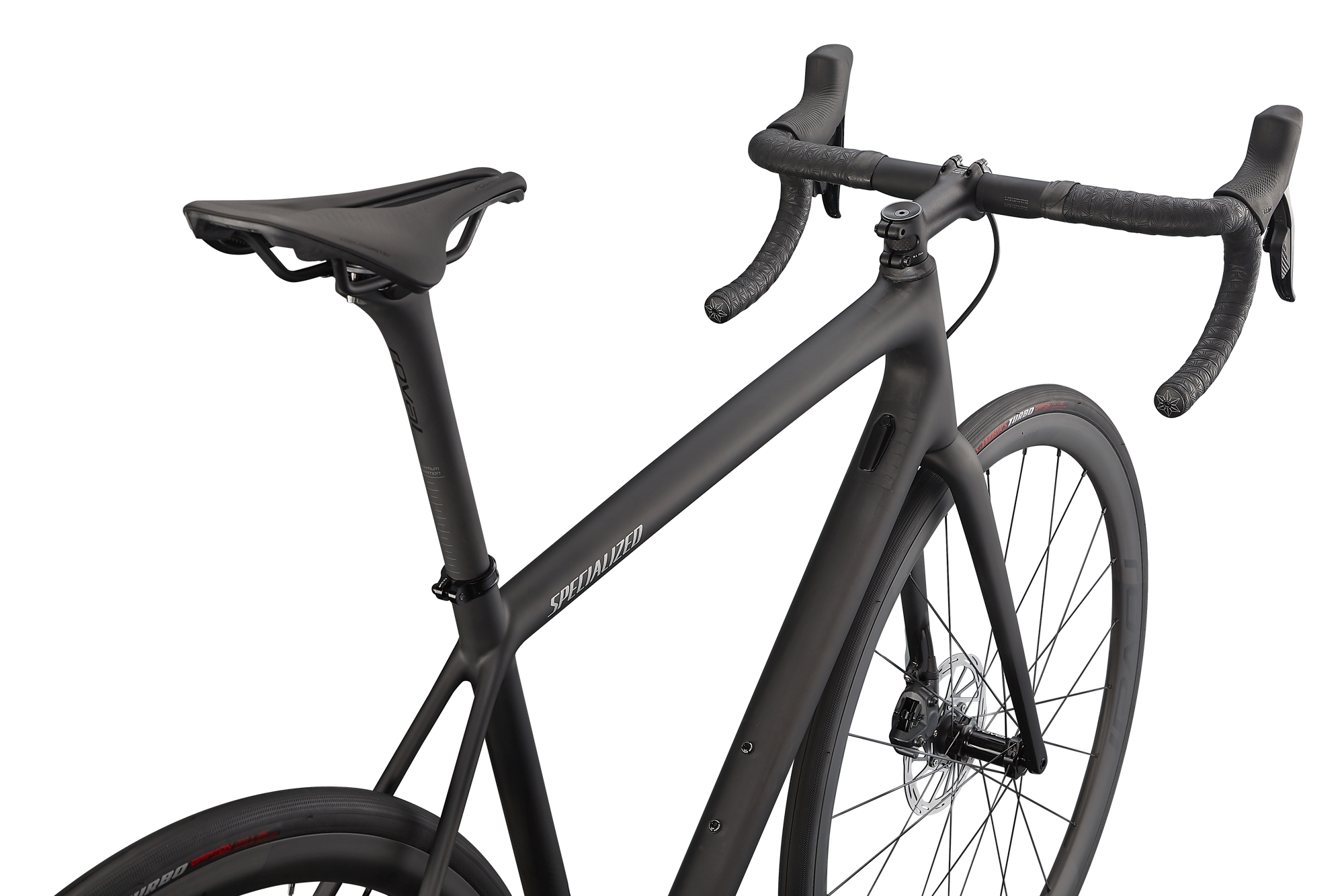 Specialized Aethos Pro - SRAM Force eTap AXS - Carbon / Flake Silver / Gloss Black Fork Fade