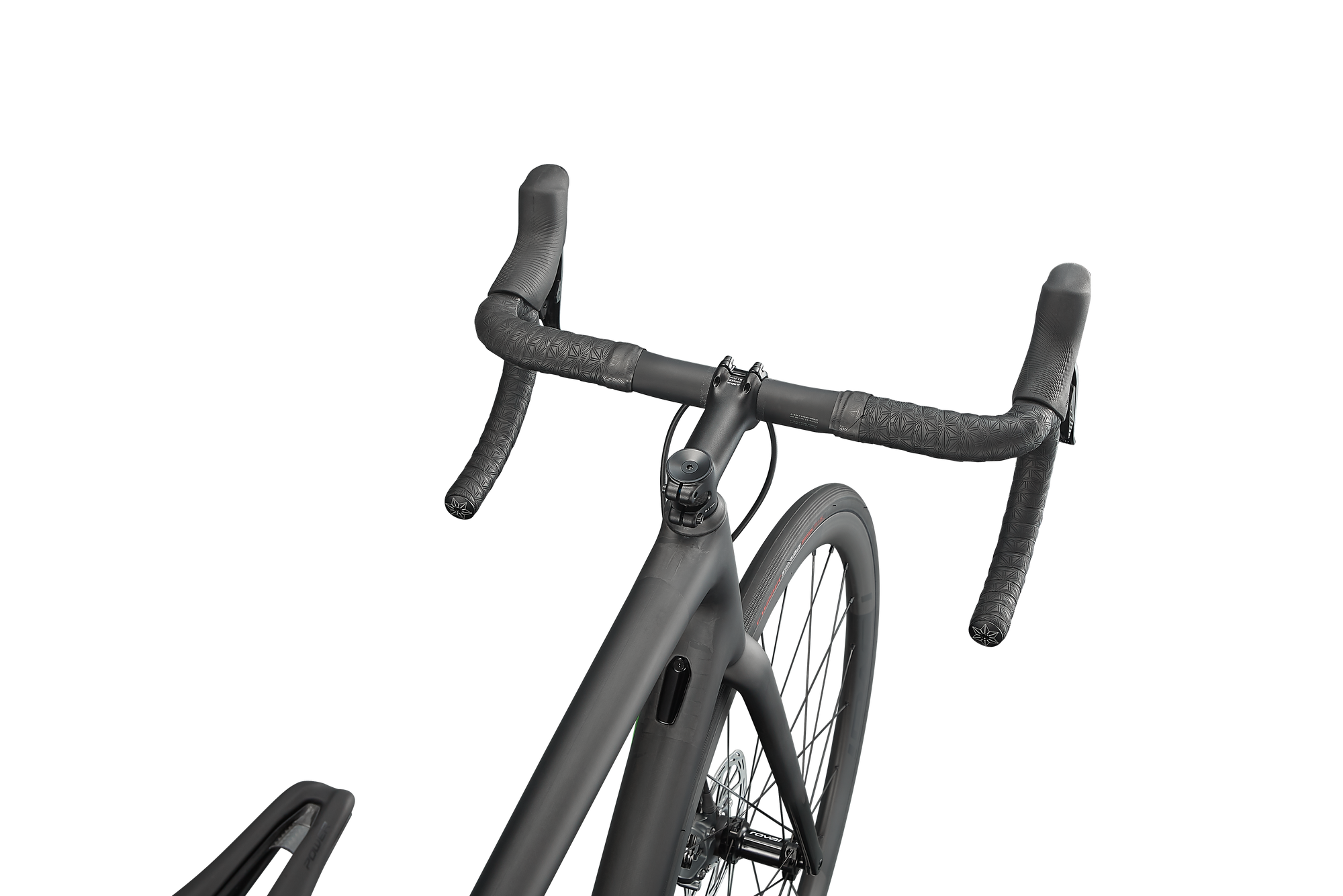 Specialized Aethos Pro - SRAM Force eTap AXS - Carbon / Flake Silver / Gloss Black Fork Fade