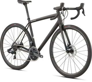 Specialized Aethos Pro - SRAM Force eTap AXS - Carbon / Flake Silver / Gloss Black Fork Fade