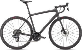 Specialized Aethos Pro - SRAM Force eTap AXS - Carbon / Flake Silver / Gloss Black Fork Fade