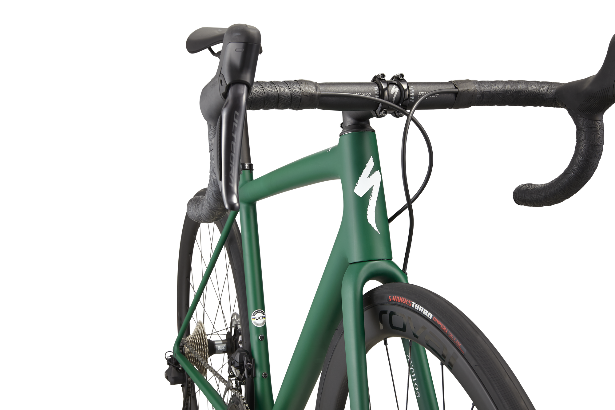 Specialized Aethos Expert - Shimano Ultegra Di2 - Pine Green / White