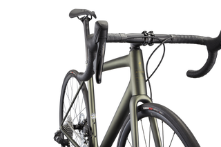 Specialized Aethos Comp - SRAM Rival eTAP AXS - Satin Metallic Moss/Gold/Carbon Fade