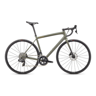 Specialized Aethos Comp - SRAM Rival eTAP AXS - Satin Metallic Moss/Gold/Carbon Fade