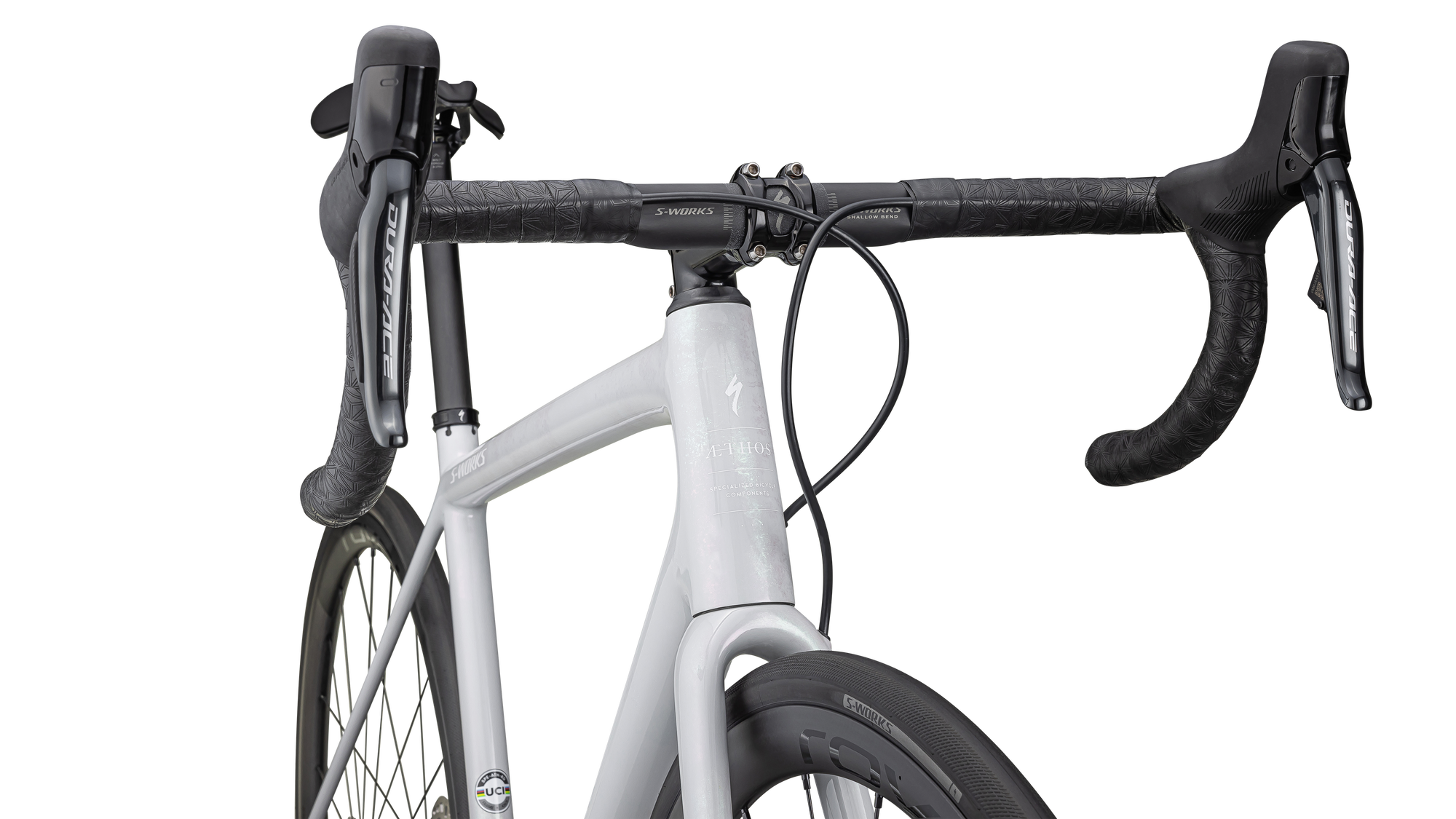 Specialized S-Works Aethos - Shimano Dura-Ace Di2 - Gloss Birch/Abalone-Lapis Organic Color Run/Dune