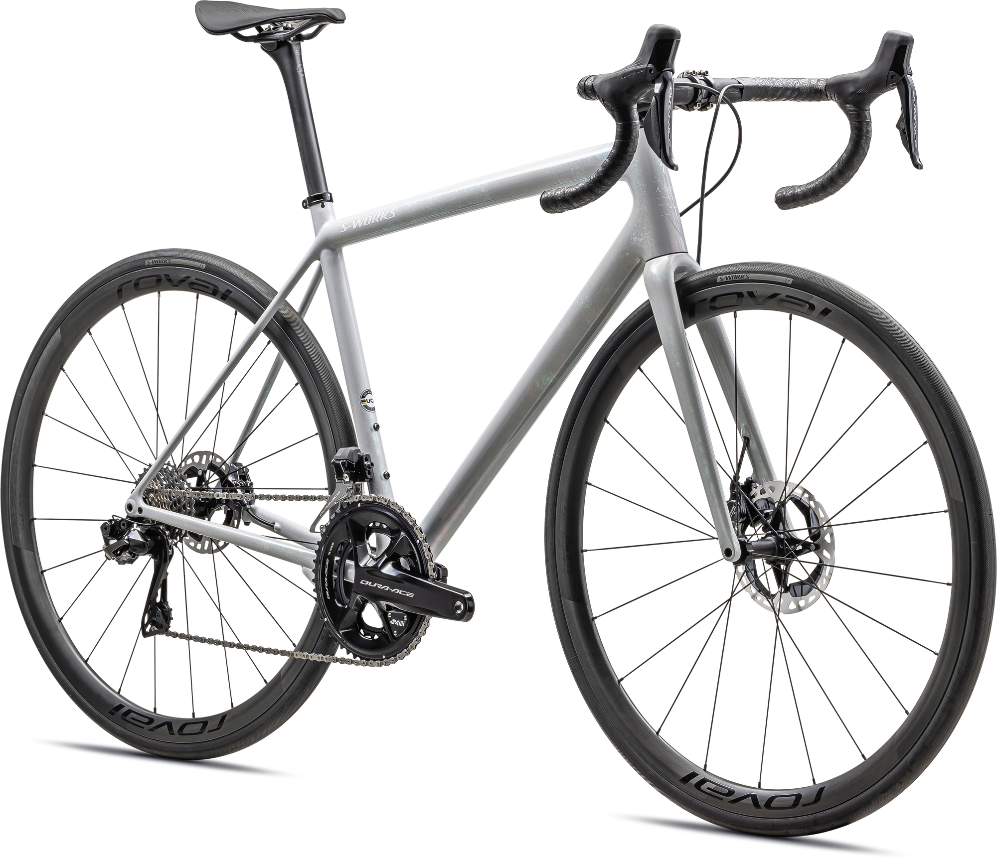 Specialized S-Works Aethos - Shimano Dura-Ace Di2 - Gloss Birch/Abalone-Lapis Organic Color Run/Dune