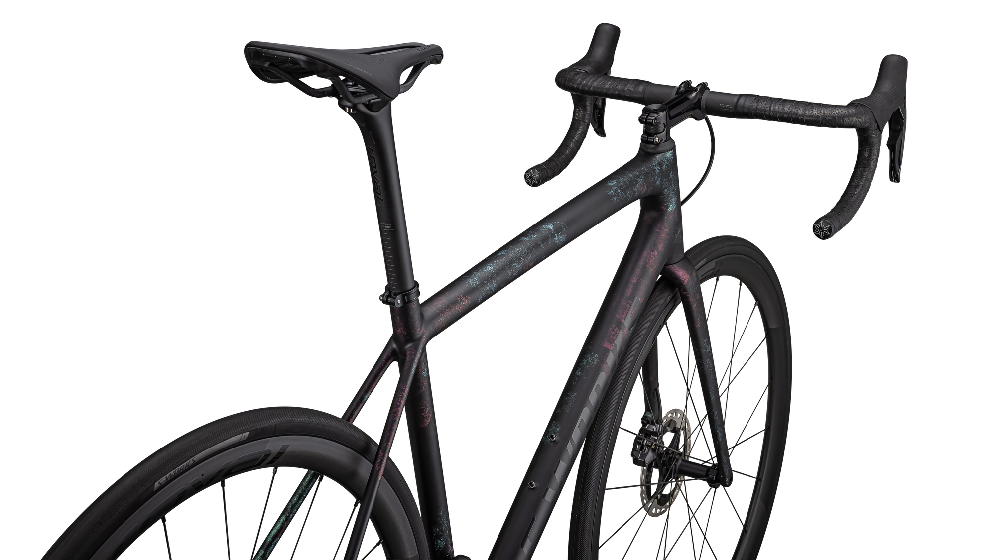Specialized S-Works Aethos - Shimano Dura-Ace Di2 - Gloss Obsidian/Lapis + Abalone Organic Color Run/Obsidian