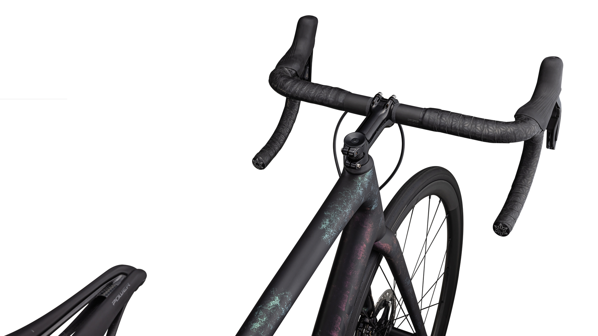 Specialized S-Works Aethos - Shimano Dura-Ace Di2 - Gloss Obsidian/Lapis + Abalone Organic Color Run/Obsidian